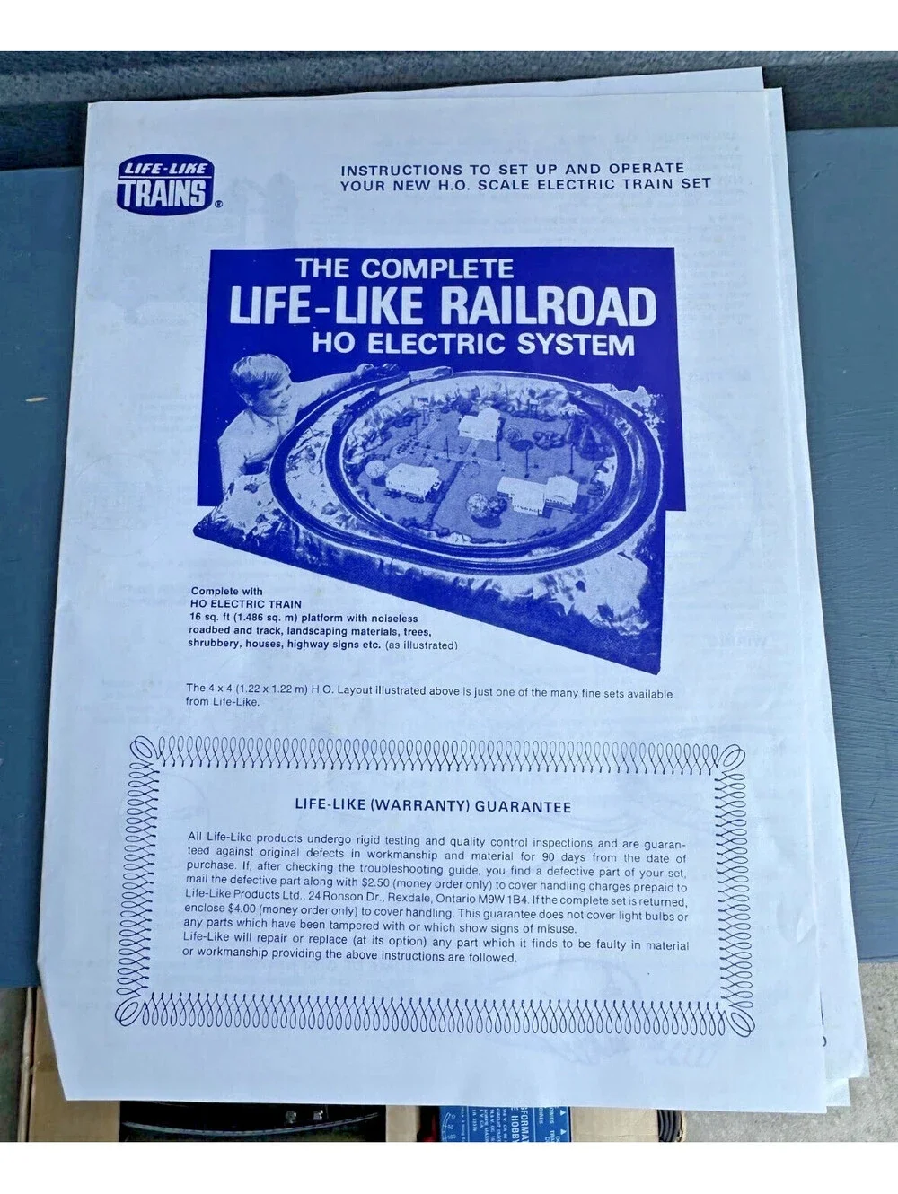 VINTAGE Life-Like HO Scale The Road Runner Train Set CP Rail Regional Mint Set